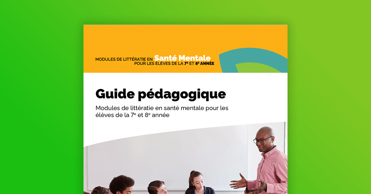 Les modules obligatoires de littératie en santé mentale pour les élèves