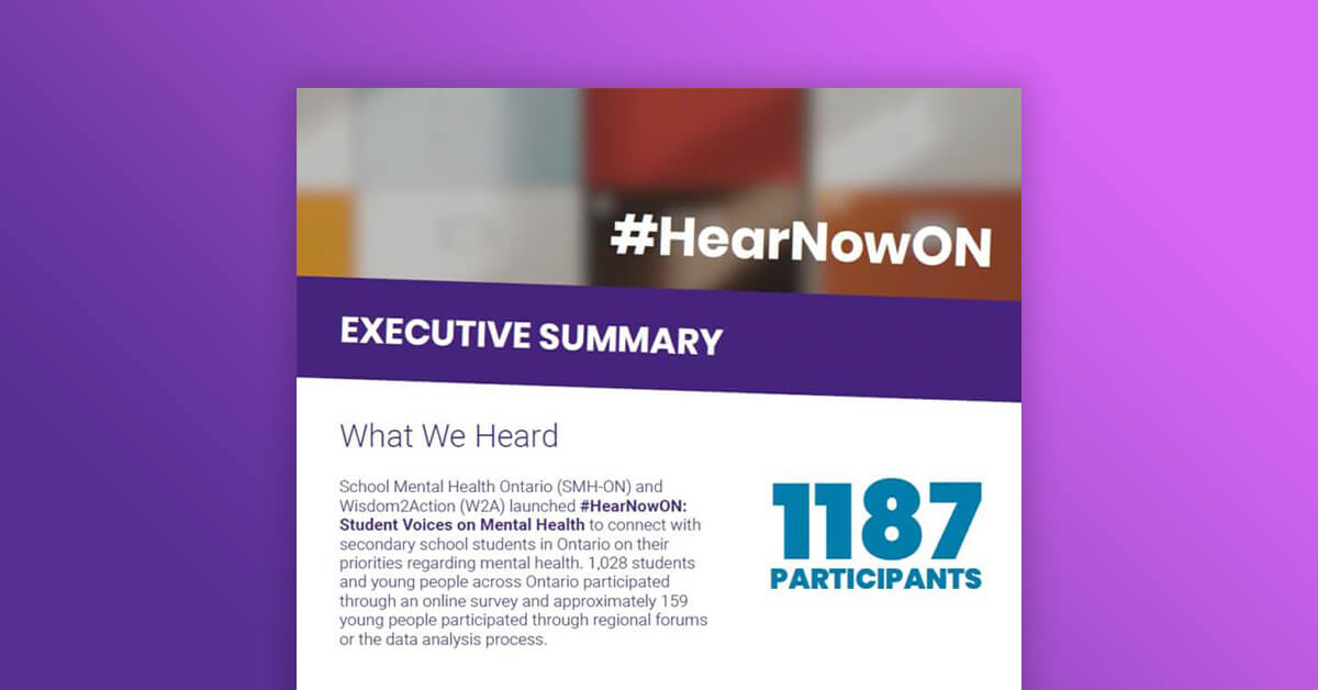 #HearNowON 2019: Student Voices on Mental Health – Final Report
