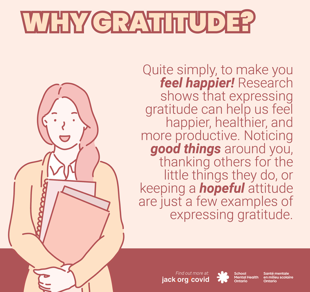 Why gratitude? See full description below.