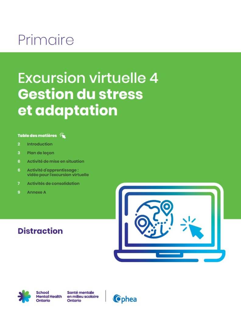 Primaire Excursion virtuelle 4 Gestion du stress et adaptation