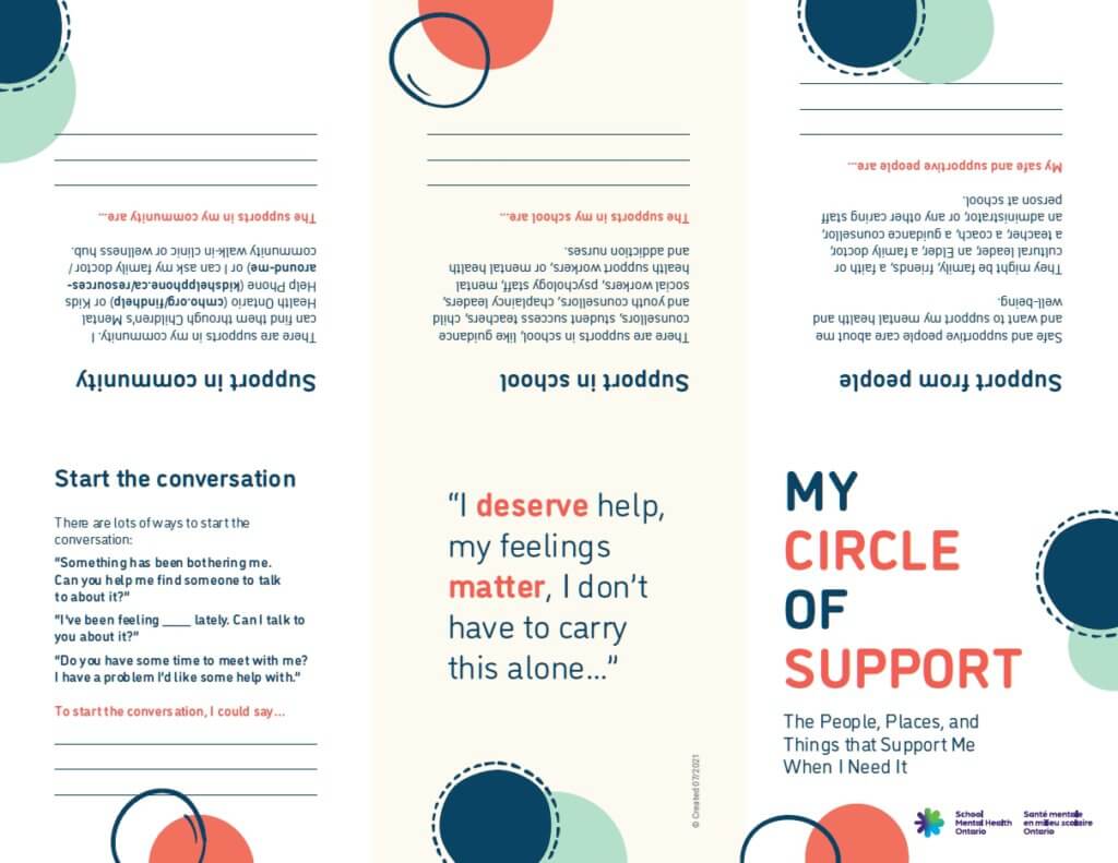My Circle of Support pocketbook