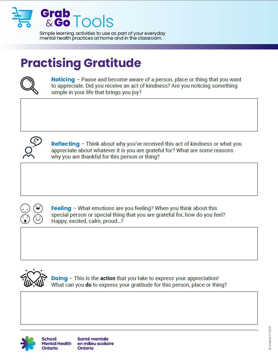 Practicing gratitude