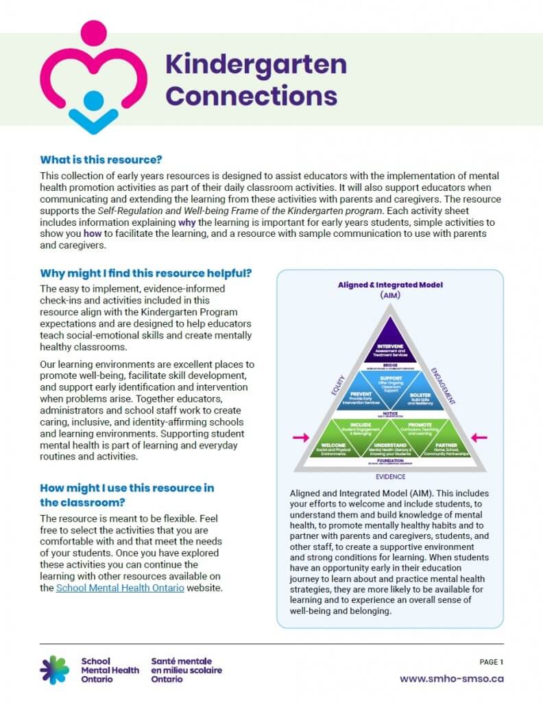 Learn more about Kindergarten Connections