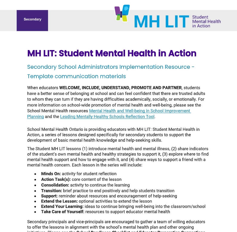 Template communication materials