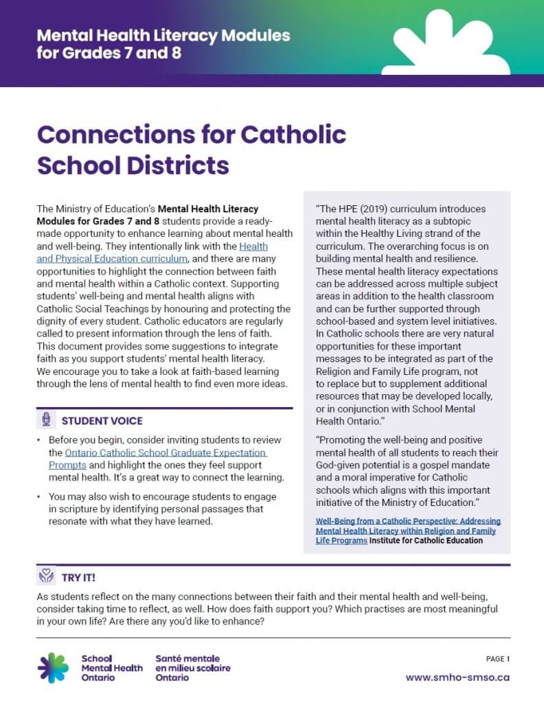 Connections for Catholic School Districts