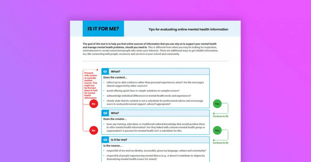 Is it for me? Decision Support Tool