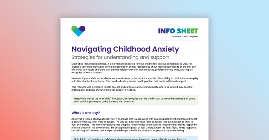 Navigating childhood anxiety: Strategies for understanding and support