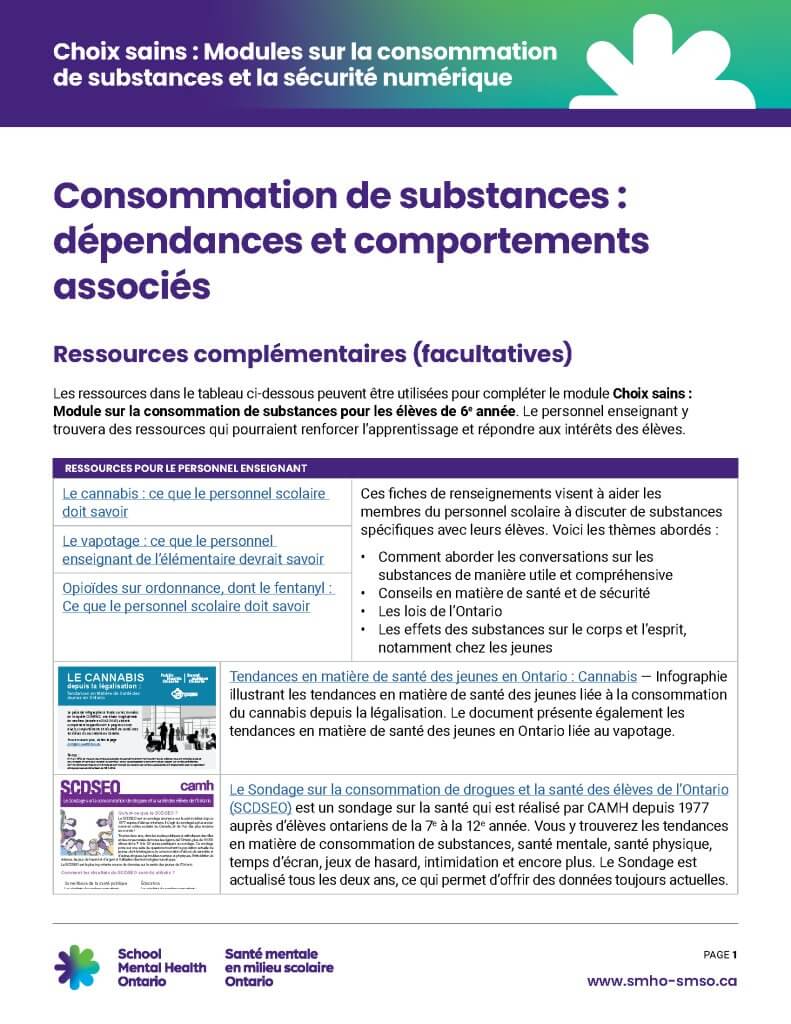 Présentation générale – aperçu per le personnel