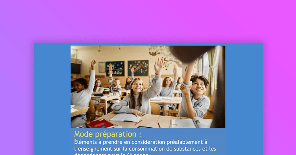 Webinaire Ophea : Considérations préalables à l’enseignement
