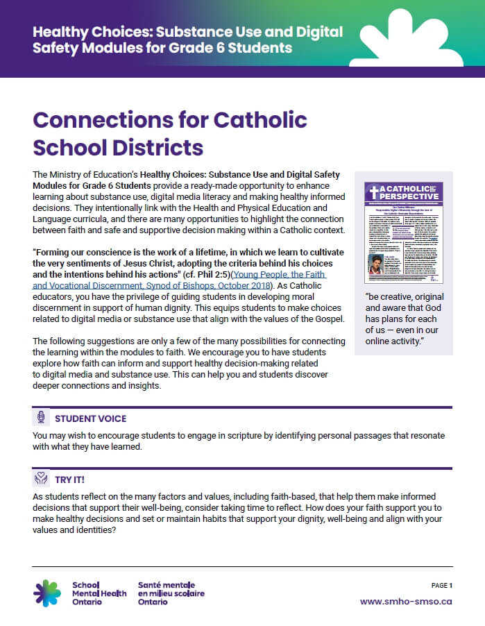 Connections for Catholic School Districts