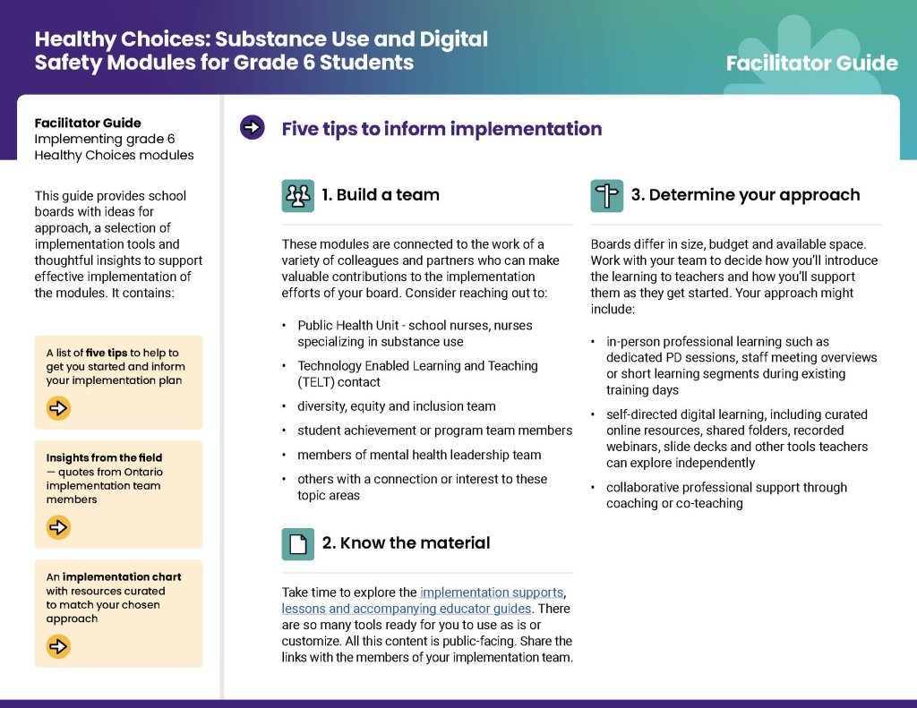 Facilitator Guide PD Placemat