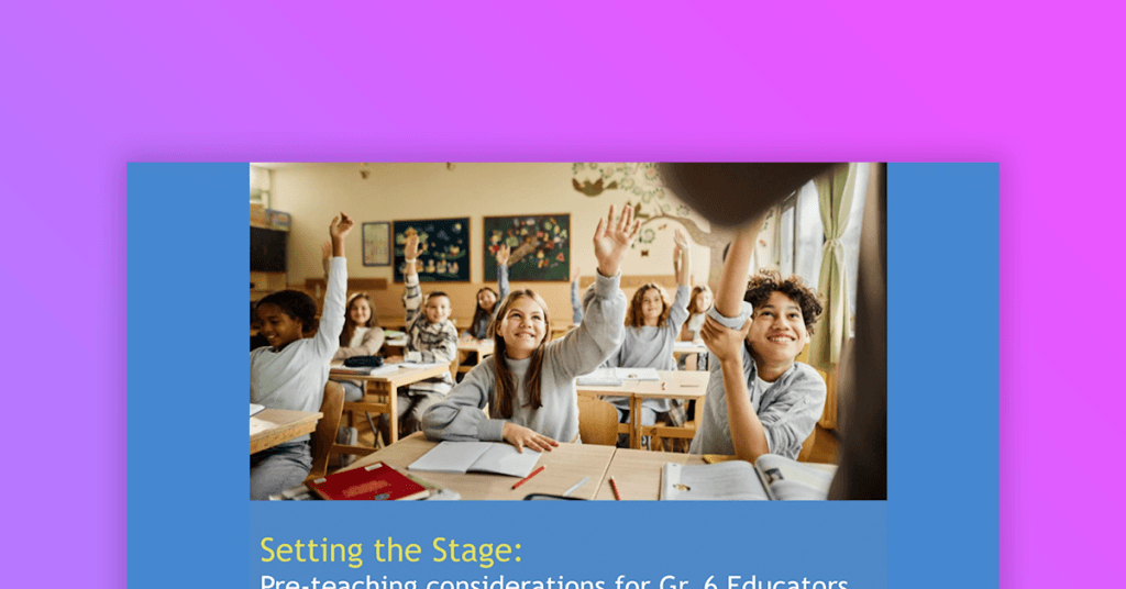 Ophea webinar “Pre-teaching considerations”