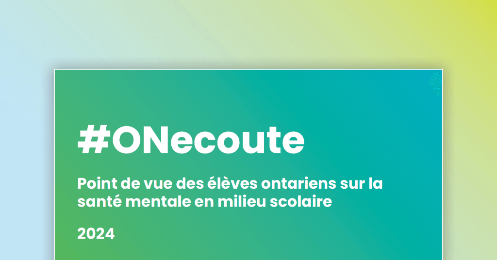 #ONecoute rapport