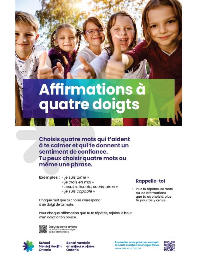 Affirmations à quatre doigts