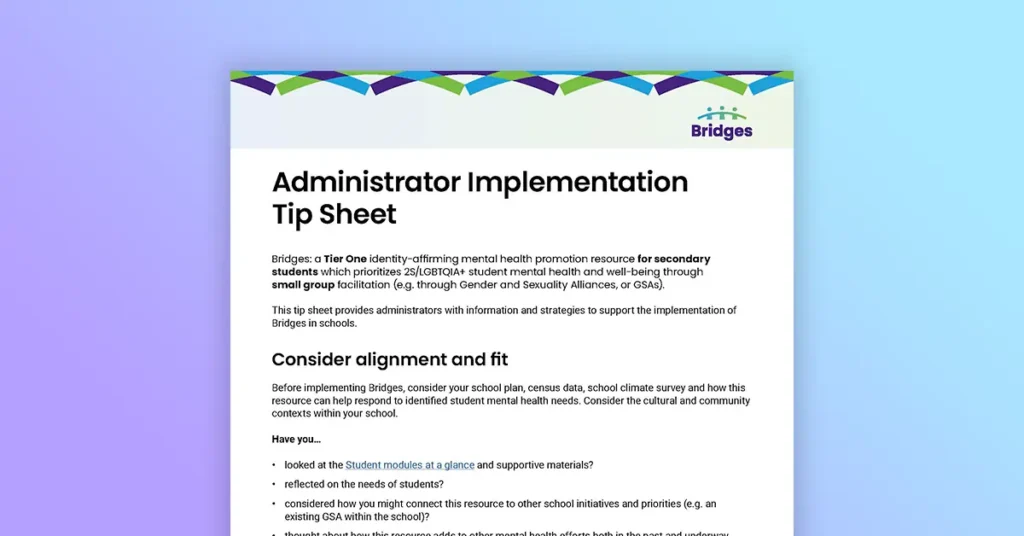 Administrator Implementation Tip Sheet